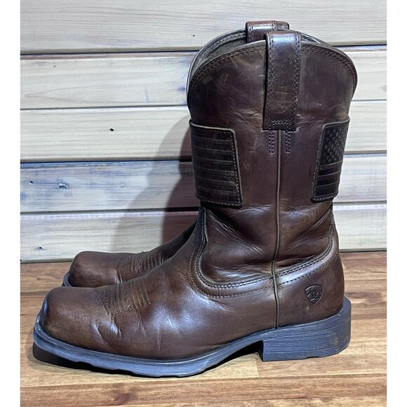 Ariat Men’s Rambler Patriot Western Cowboy Boots Distressed Brown Size 8D main image 5